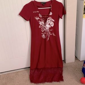 Maroon dress